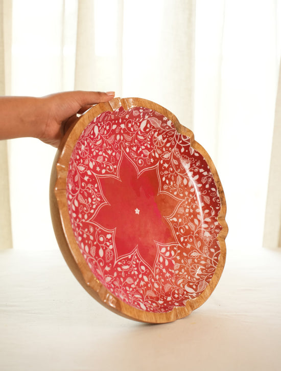 Nakkashi Platter - Red