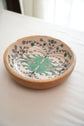 Tribal Peacock Bowl Plate With Spoon - Green