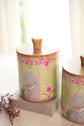 Peacock Garden Air Tight Jars - Lime Green