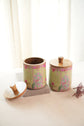 Peacock Garden Air Tight Jars - Lime Green