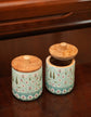 A Rajwada Set Of 2 Air Tight Jars - Blue