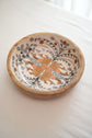 Tribal Peacock Bowl Plate With Spoon - Mustard