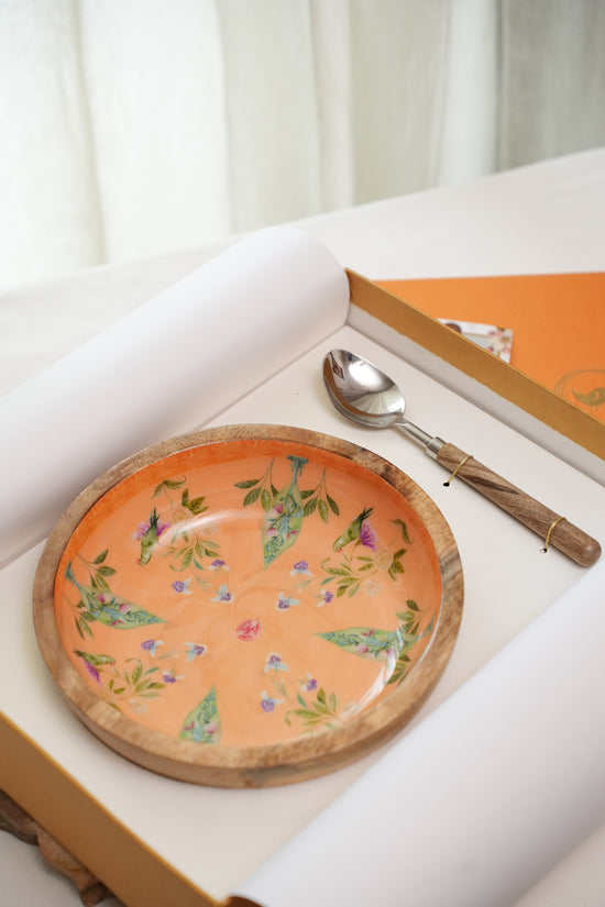 Rang Barse Bowl Plate - Orange