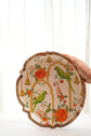 Shahi Jharoka Round Platter - Orange