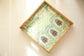 Shahi Aangan Combo Of 2 Serving Trays - Green