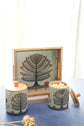 A Tree Of Hope Combo Air Tight Jars & Tray - Green