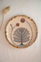 A Tree Of Hope Round Platter - Ivory Mustard