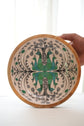 Tribal Peacock Bowl Plate With Spoon - Green