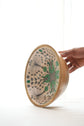 A Tribal Peacock Chip N Dip Set - Green