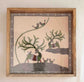 A Tribal Deer Small Tray - Green