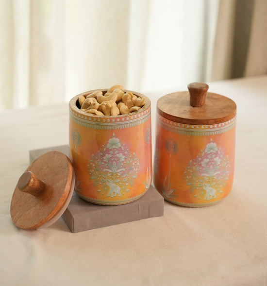Nakkashi Set Of 2 Jars
