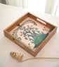 A Tribal Peacock Small Tray - Green