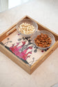 A Tribal Peacock Diwali Tray - Pink
