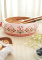 Rajwada Wooden Snack Bowl : Pink