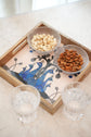 A Tribal Peacock Diwali Tray - Blue