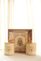 Shahi Aangan Combo Of Serving Tray & 2 Jars