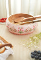 Rajwada Wooden Snack Bowl : Pink