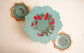 I Bloom Cake Set : Teal Red