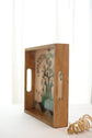 A Tribal Peacock Small Tray - Green