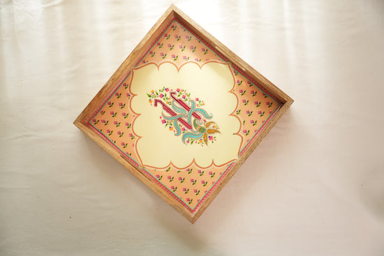 Gulnaar Big Serving Tray - Peach