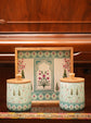 A Rajwada Combo Serving Tray & 2 Jars - Blue