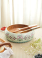Rajwada Wooden Snack Bowl : Mint Green