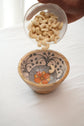 A Tribal Peacock Chip N Dip Set - Mustard