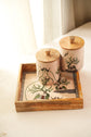 Tribal Deer Combo Set Of Tray With 2 Jars