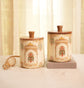 A Combo Of Serving Tray & Jars - Beige