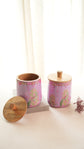 Peacock Garden Air Tight Jars - Lilac