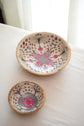 A Tribal Peacock Chip N Dip Set - Pink