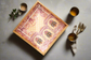 Shahi Aangan Combo Set Of 2 Serving Trays - Peach