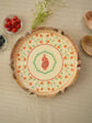 Suhani Border Round Platter orange