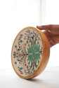 Tribal Peacock Bowl Plate With Spoon - Green