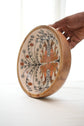 Tribal Peacock Bowl Plate With Spoon - Mustard