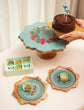 I Bloom Cake Set : Teal Red