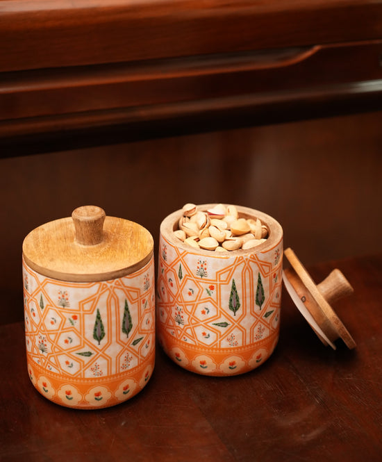 A Rajwada Air Tight Jars - Orange