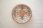 Tribal Peacock Bowl Plate With Spoon - Mustard
