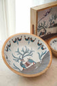 A Tribal Deer Chip N Dip Set - Blue