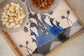 A Tribal Peacock Diwali Tray - Blue