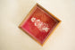 A Nakkashi Set Of 2 Serving Trays - Red