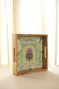 Shahi Aangan Combo Of 2 Serving Trays - Green