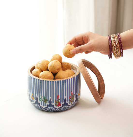 Before I Bloom Vertical Bowl Jar- Royal Blue