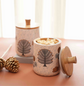 A Tree Of Hope Air Tight Jar - Ivory Mustard