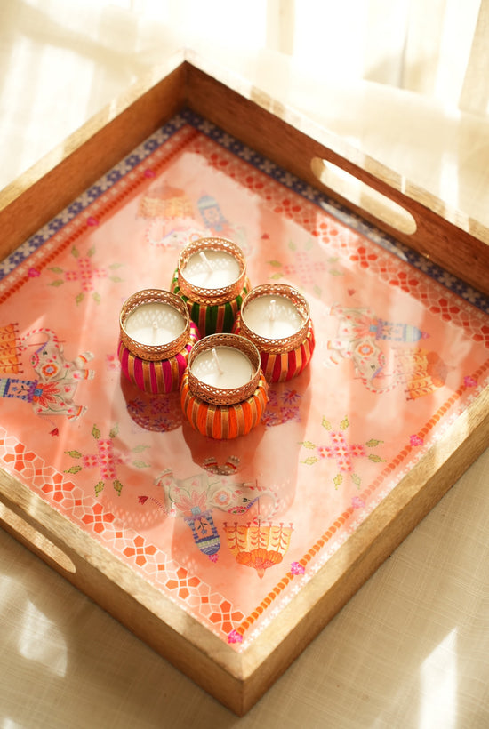 An Design Elephant Tray - Orange