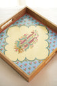 A Gulnaar Set Of 2 Combo Trays - Blue