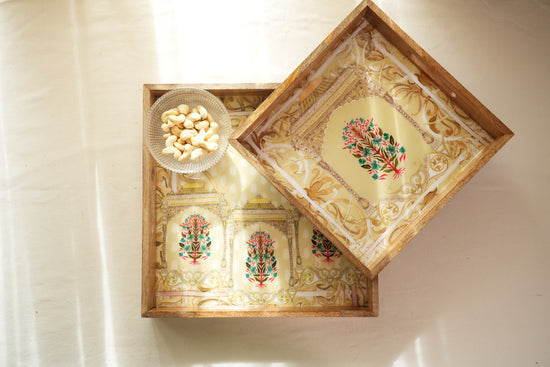 Shahi Aangan Combo Of 2 Serving Tray