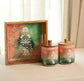 A Combo Set Of Tray & 2 Jars