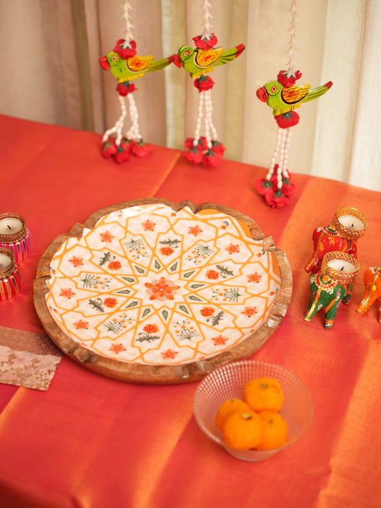 A Rajwada Platter - Orange