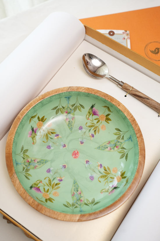 Rang Barse Bowl Plate - Green
